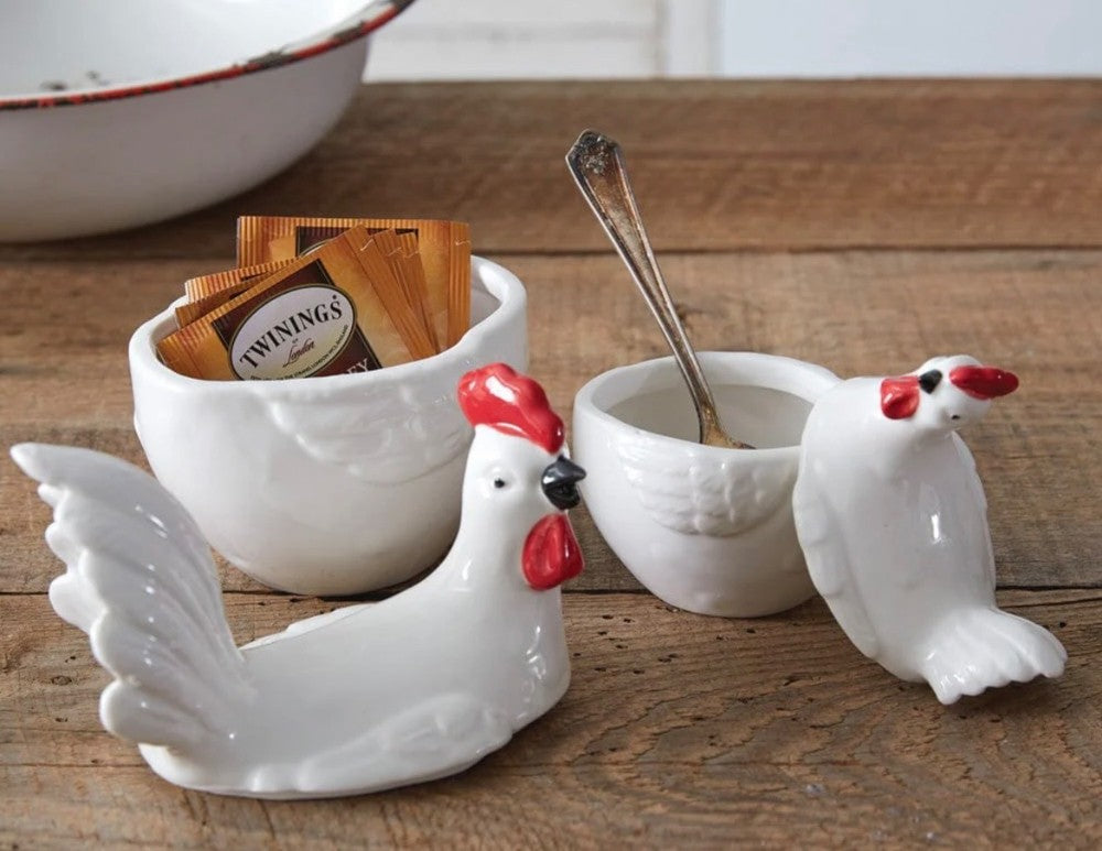Chicken Container Glass|2823
