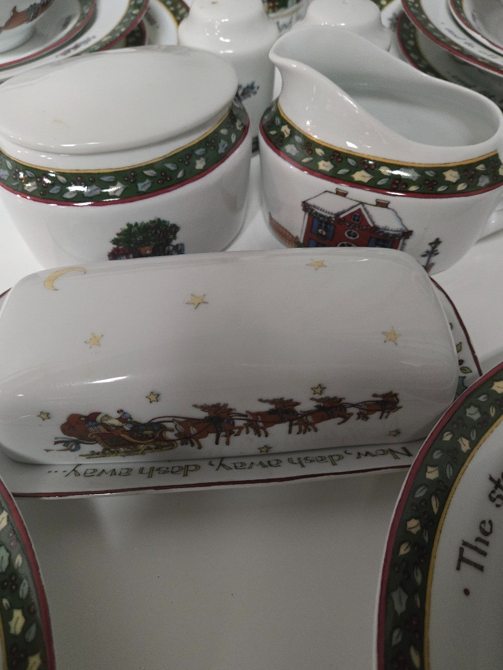 TWAS THE NIGHT BEFORE CHRISTMAS CHINA SET|1578