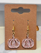 Patterned Pumpkins Earrings|3661