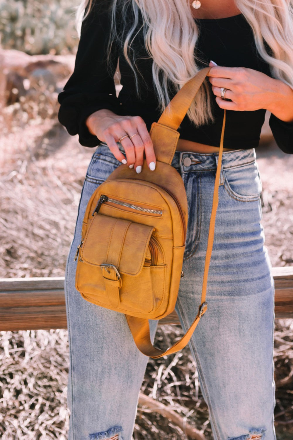 Vintage Khaki Crossbody|2247