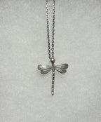 Dragonfly Pendant Necklace-Silver Tone 18” Tarnish Resistant Stainless Steel Chain|3981