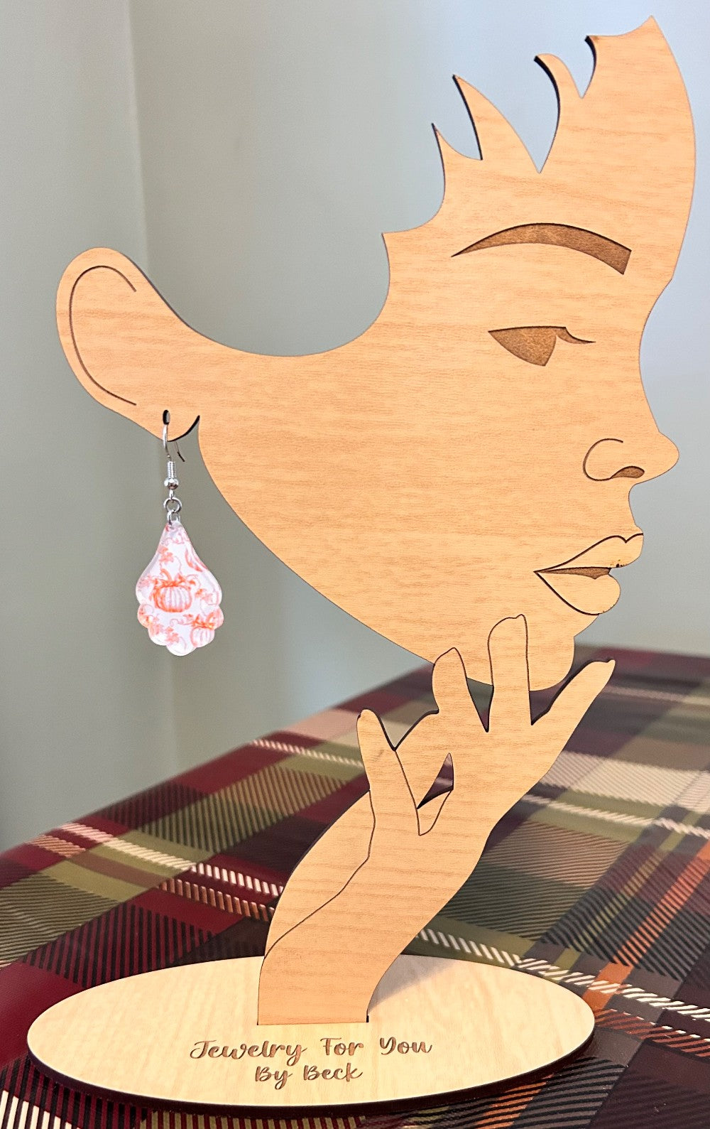 Pumpkin Patch Scalloped Earrings-Hypoallergenic and Nickel Free- (Pumpkin designs may differ slightly)|3740
