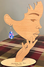 Winter Blue Snowman Earrings-Hypoallergenic and Nickel Free|3824
