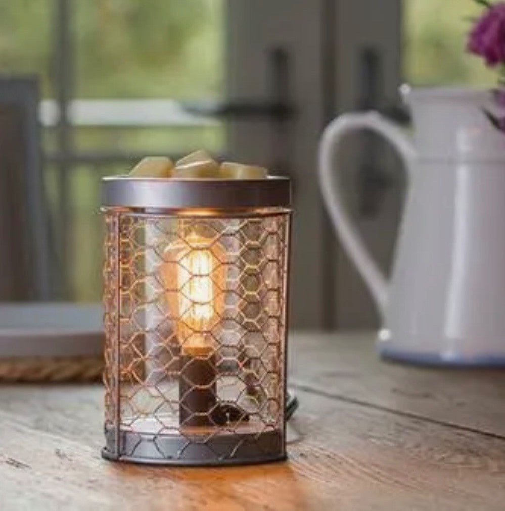 Chicken Wire Edison Bulb Fragrance Warmer|2797