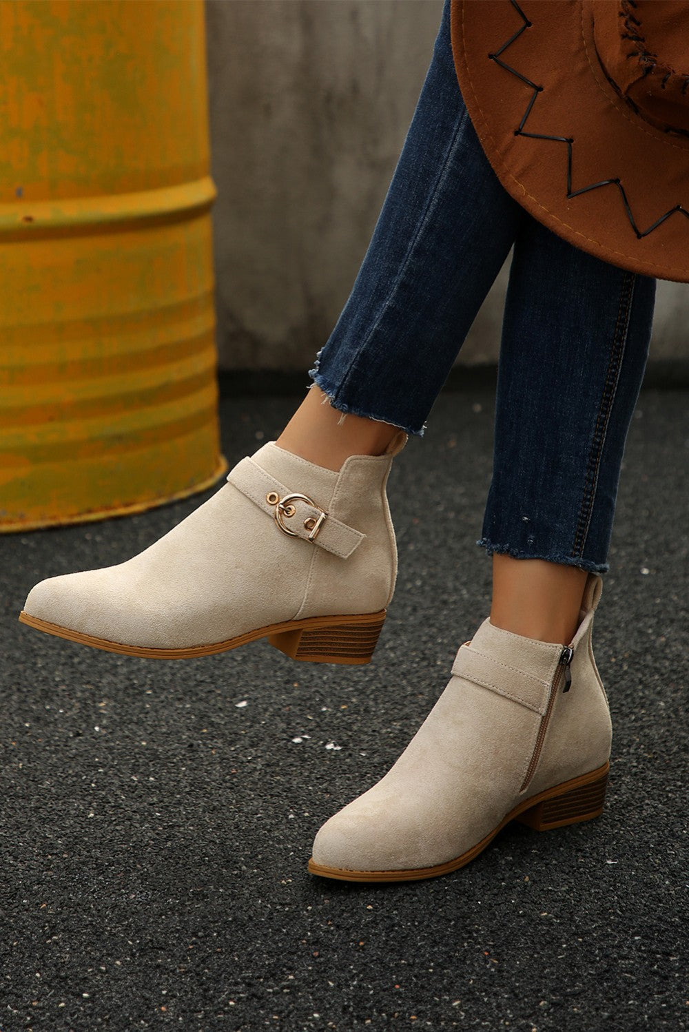 Buckle Strap Chunky Boots|2126
