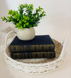 White Round Basket Tray SDH|3053