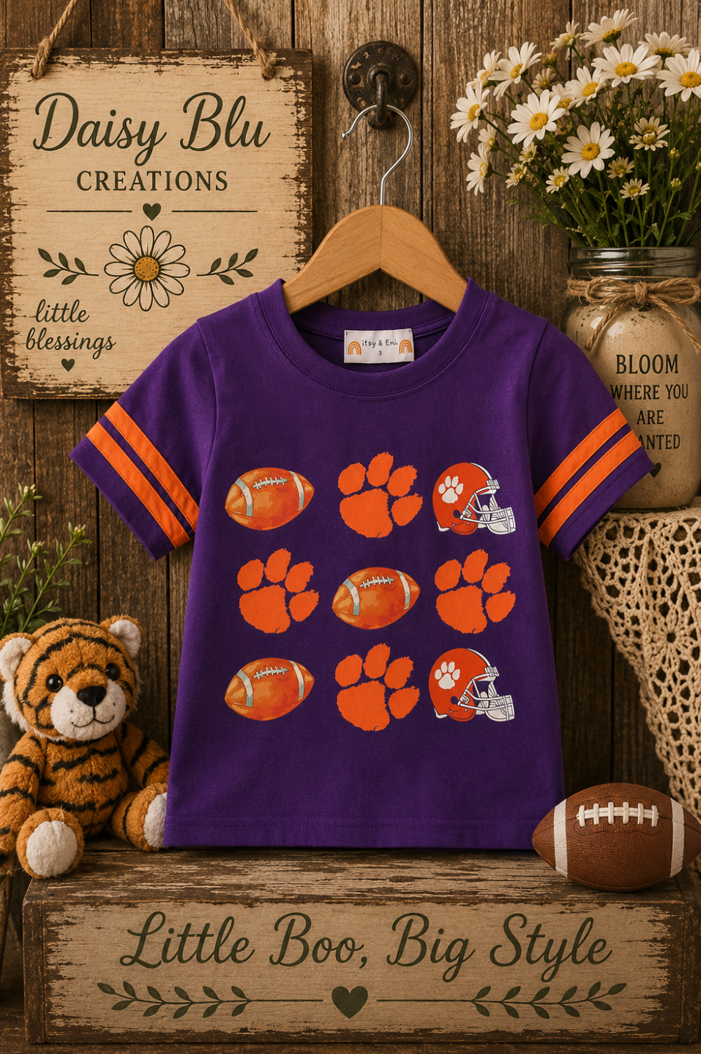 Clemson Football Boy Top|3696