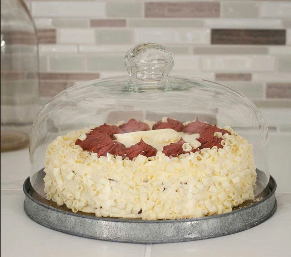 Dessert Cloche with Tin Base|2691