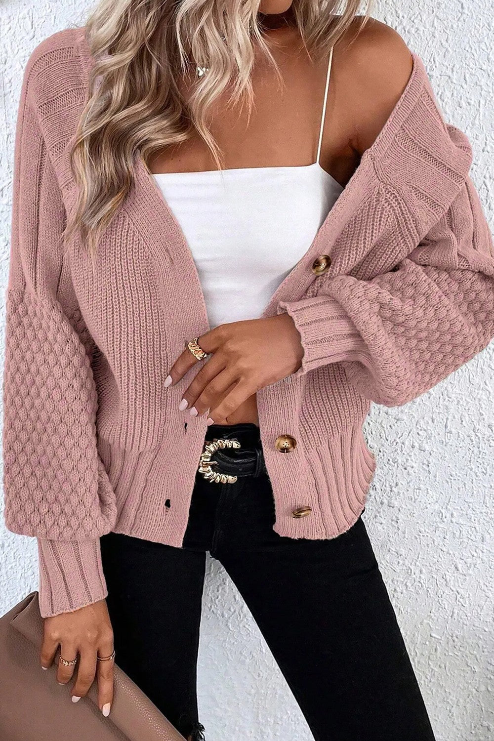 Textured Knit Cardigan|2018