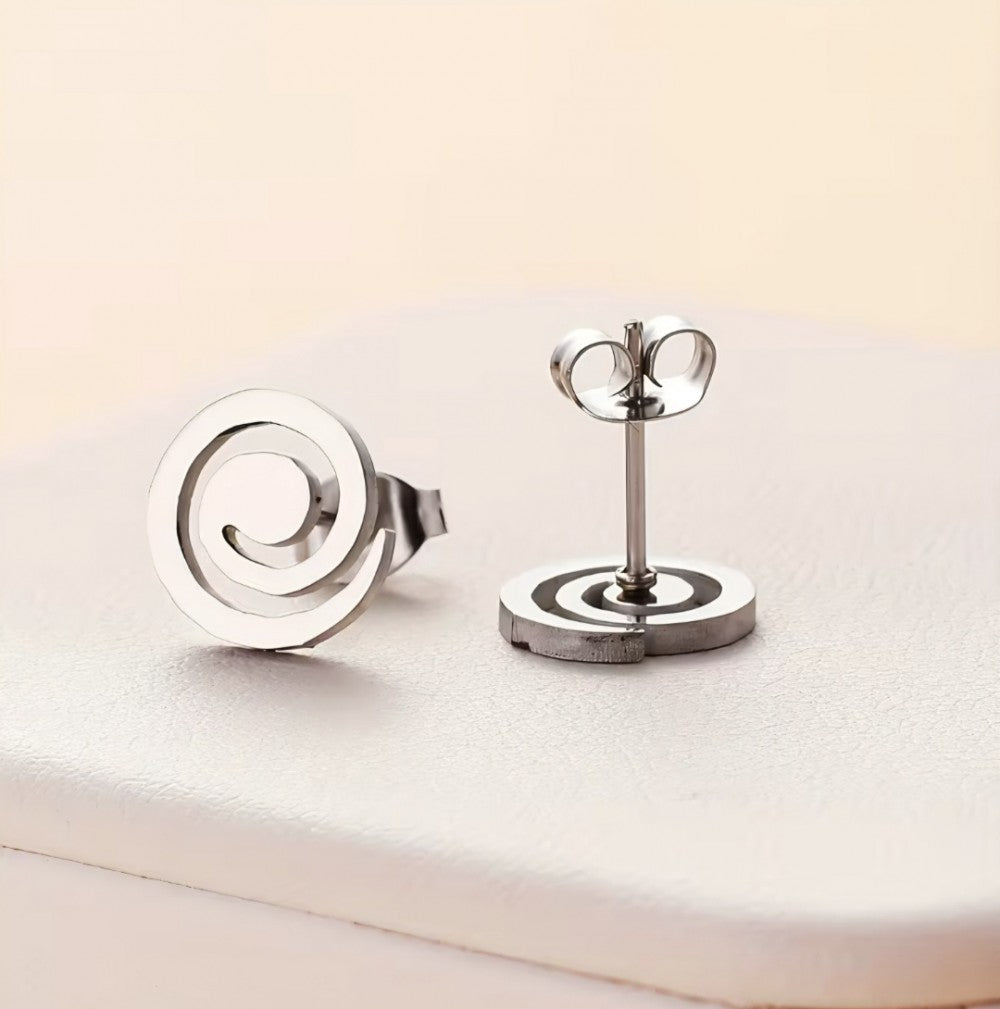 Silver Swirl Earrings|2873