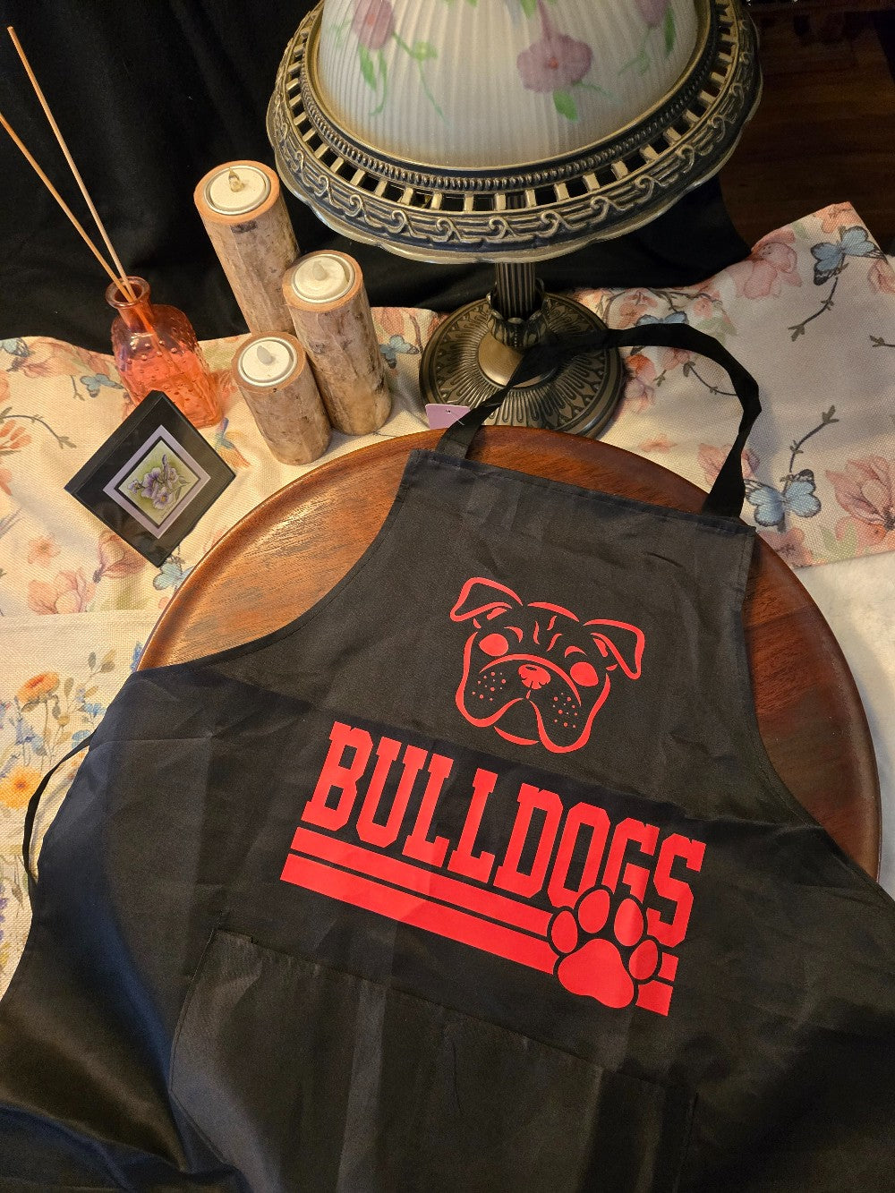 BULLDOGS BLACK APRON|488