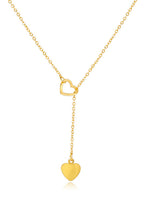 Gold Heart Lariat Necklace|2186