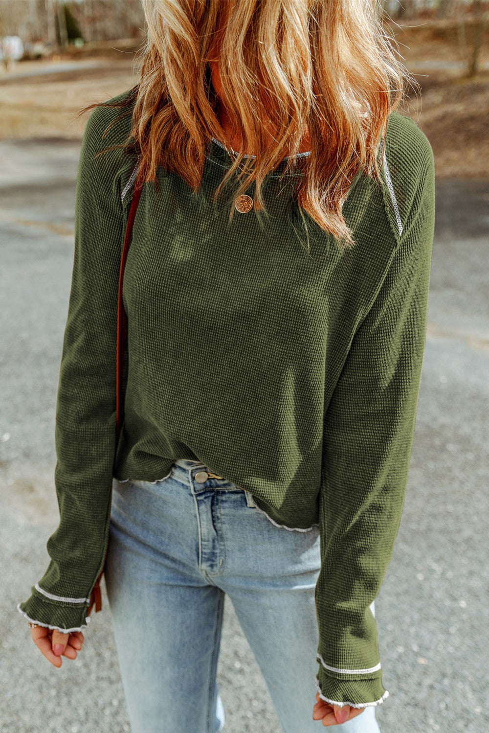 Classic Waffle Knit Long Sleeve|2363