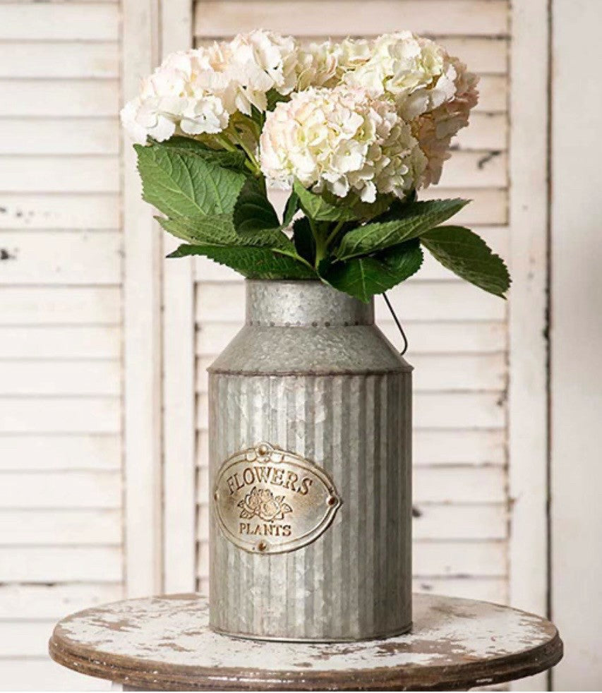 Flowers and Plants Metal Can with Handle|2710