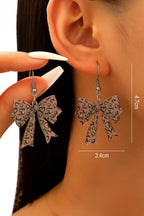 Leopard Bow Drop Earrings|2185