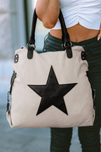 Beige Star Tote Bag|2283