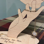 Delicate Snowflake Necklace-18”Tarnish Resistant Stainless Steel Chain-Gold Tone|3840