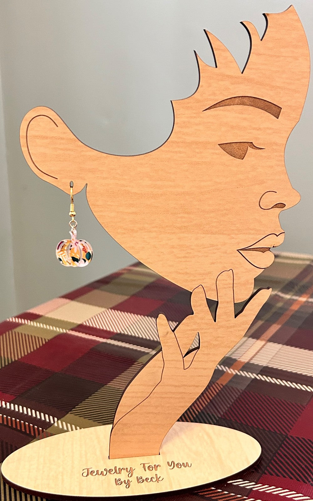 Small Mustard Yellow Floral Pumpkin Earrings-Hypoallergenic and Nickel Free|3795