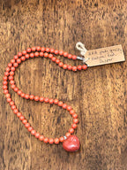 Red Jasper Natural Stone Pendant Necklace-Hand Strung With Matching Pendant-AAA Grade Natural Stone-20” In Length|3855