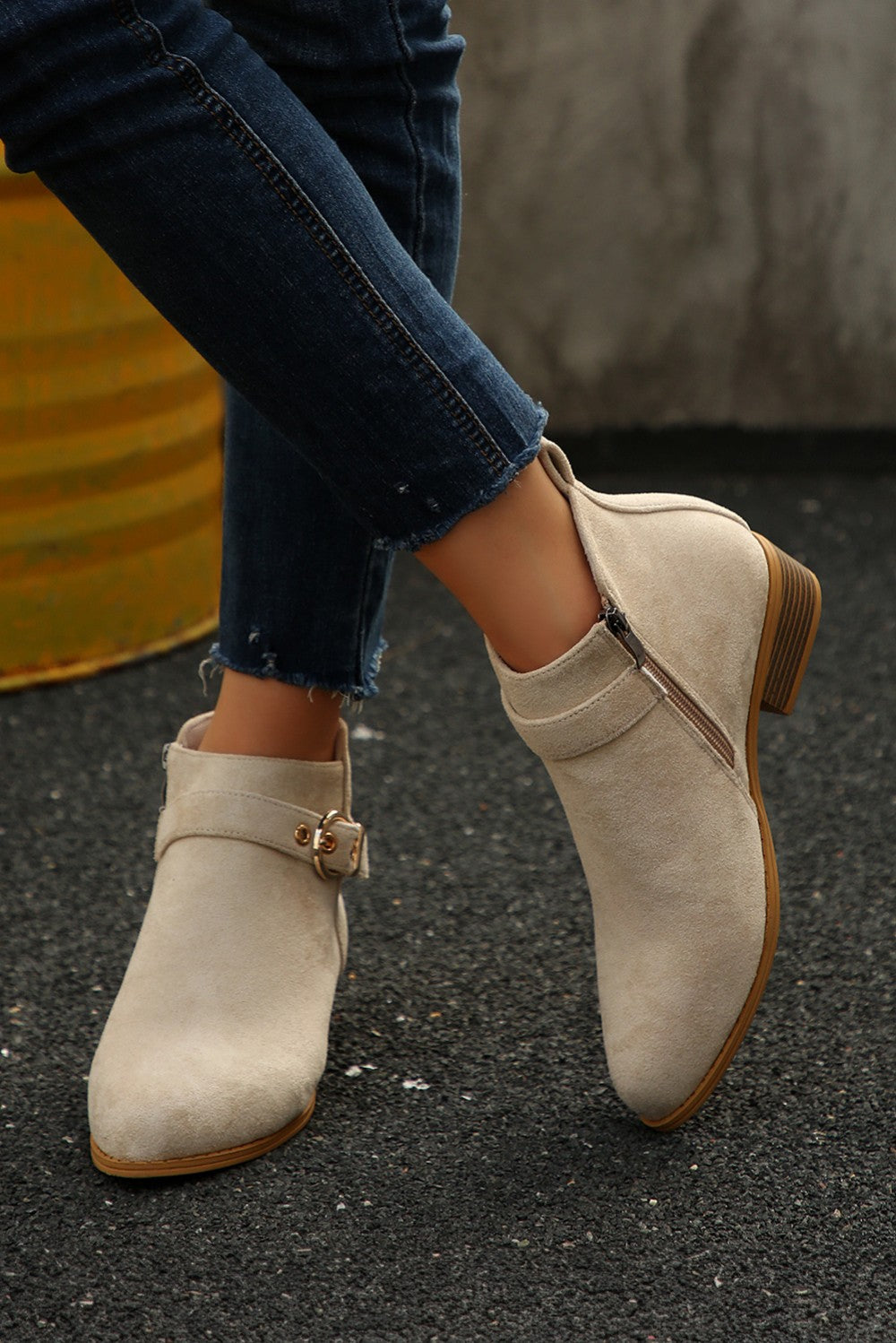 Buckle Strap Chunky Boots|2129