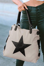 Beige Star Tote Bag|2285