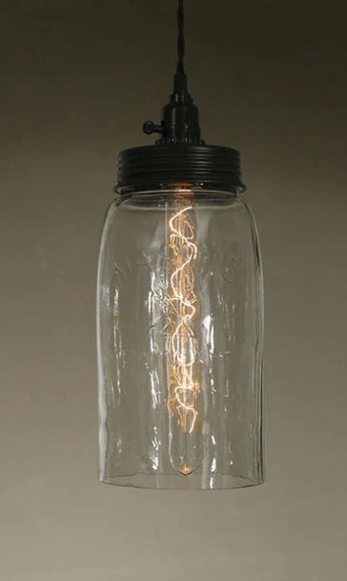 Large Mason Jar Lamp with Attachments|2707