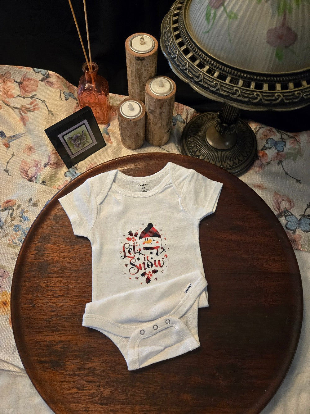 LET IT SNOW ONESIE 6-9M|1346