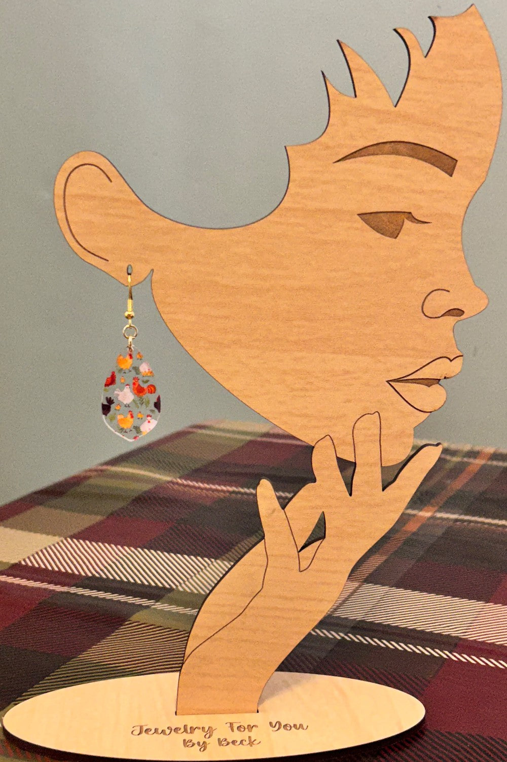 Charming Chicken Print Earrings-Hypoallergenic and Nickel Free|3799