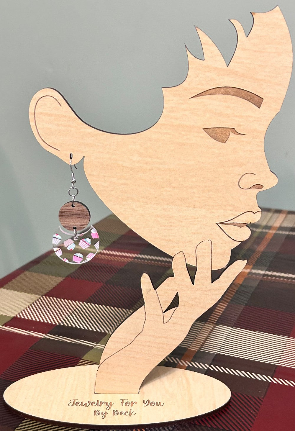 Cupcake Collage Dangle Earrings-Hypoallergenic and Nickel Free|3920
