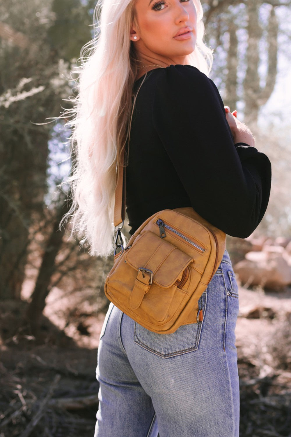 Vintage Khaki Crossbody|2246