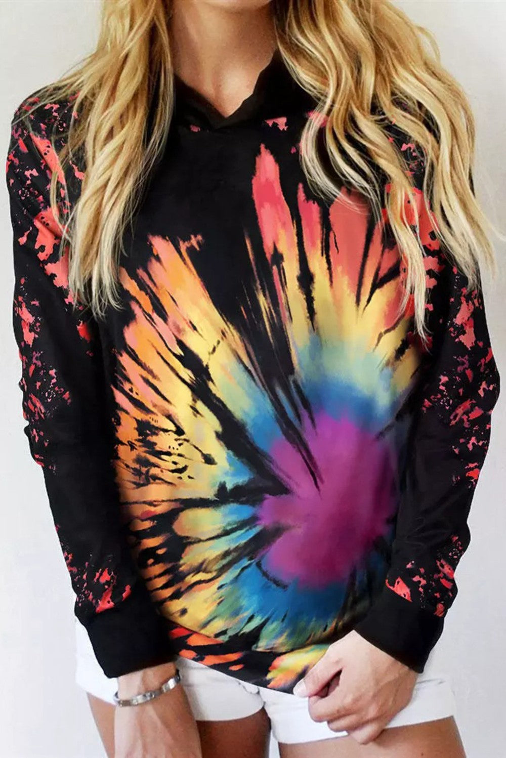 Reverse Tie Dye Hoodie|1987