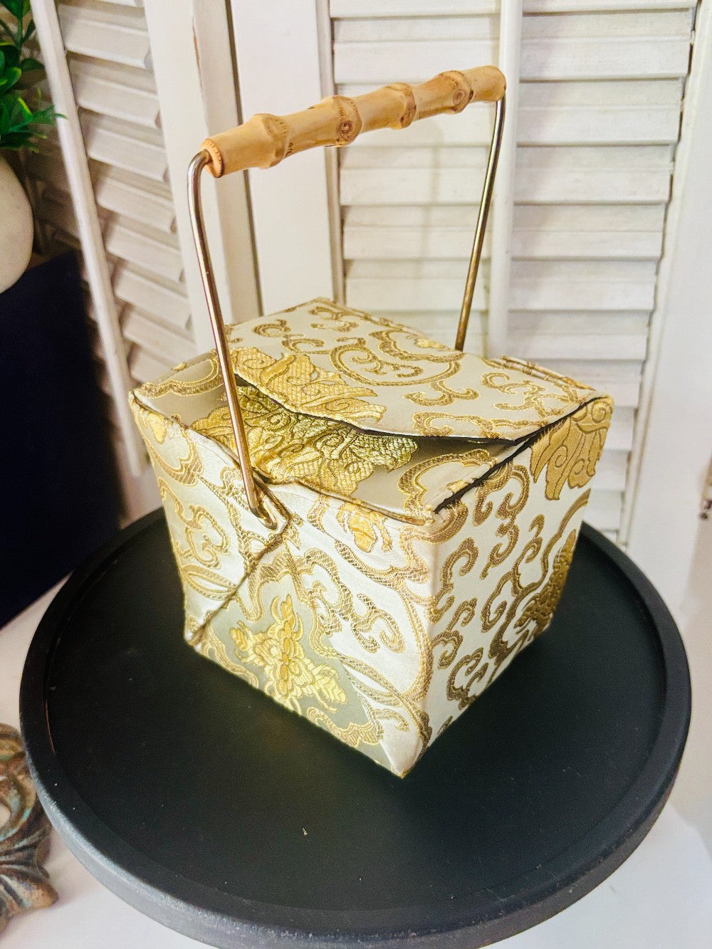 Gold Chinese Take Out Purse SDH|2912
