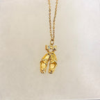 Ballet Slippers Pendant Necklace-18” Tarnish Resistant Stainless Steel Chain|3865