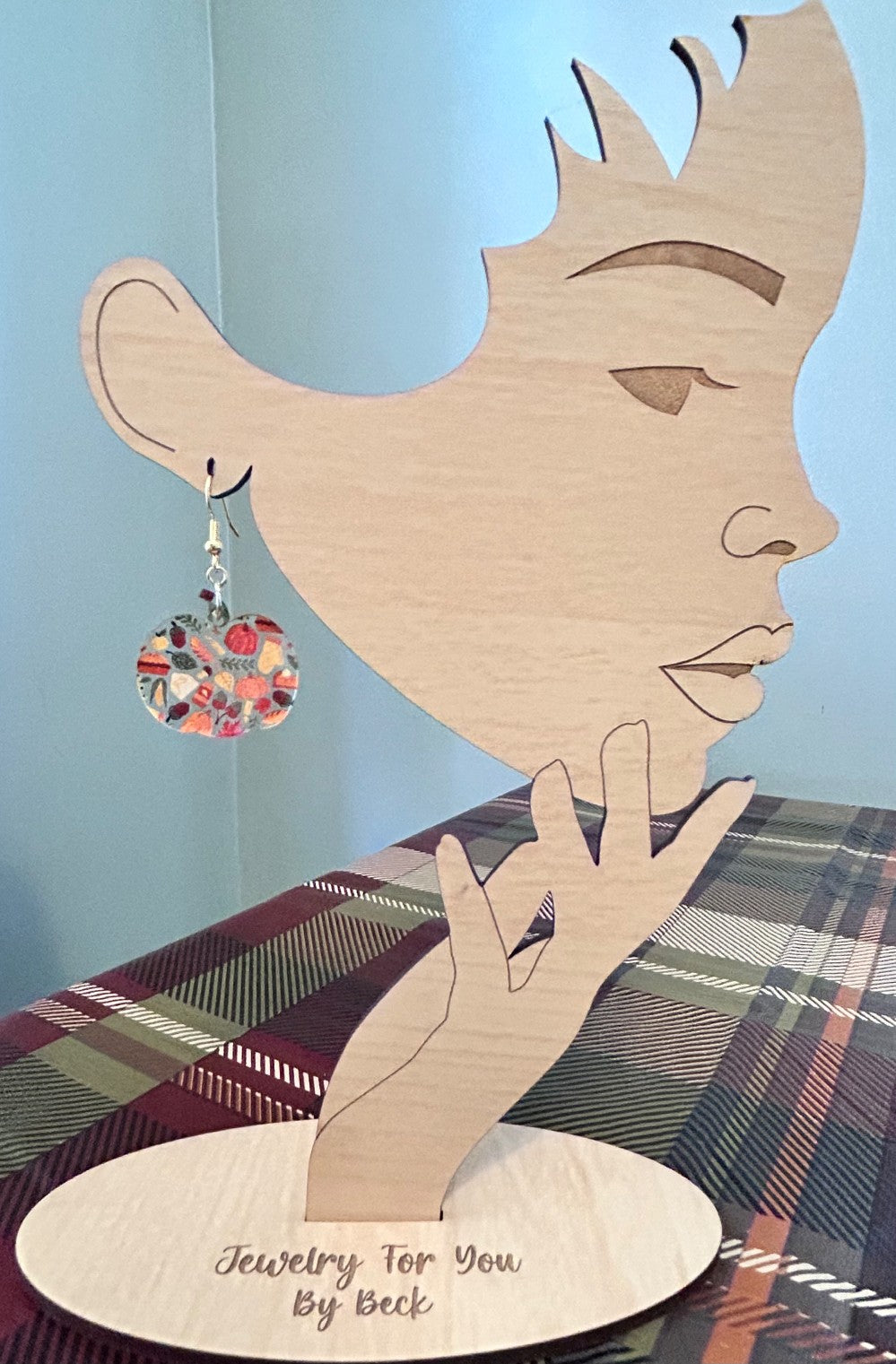 All Things Fall Collage Pumpkin Earrings-Hypoallergenic and Nickel Free|3737