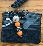 Jack of All Trades Lanyard ~ Black Lanyard ~ Black Mini Wallet~ Pumpkin Spice Keychain ~ Phone Case Tab|1313