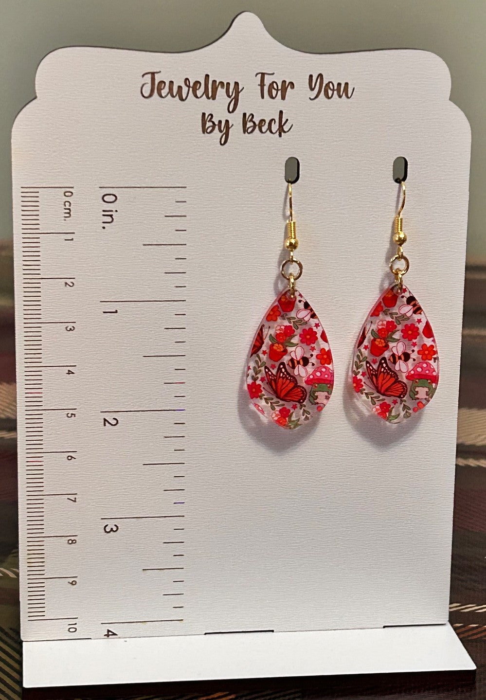Butterflies, Bees, and Frogs Collage Earrings-Hypoallergenic and Nickel Free|3821