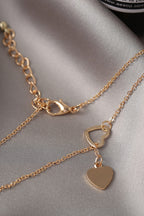 Gold Heart Lariat Necklace|2187