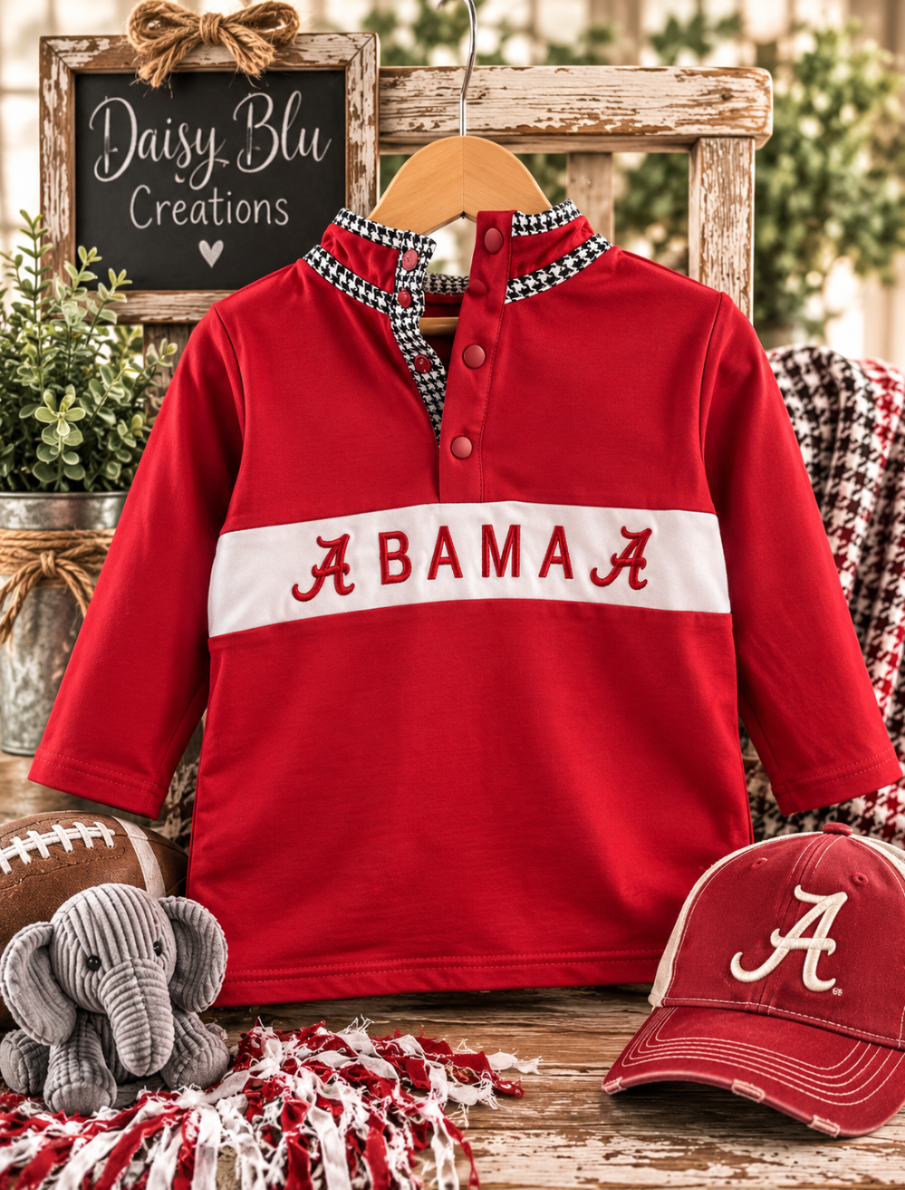 Maroon Alabama Top|3693
