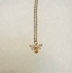 Dainty Bee Pendant Necklace-18” Tarnish Resistant Stainless Steel Chain|3904