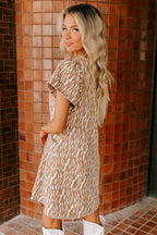 Tiger Print Dress|2226