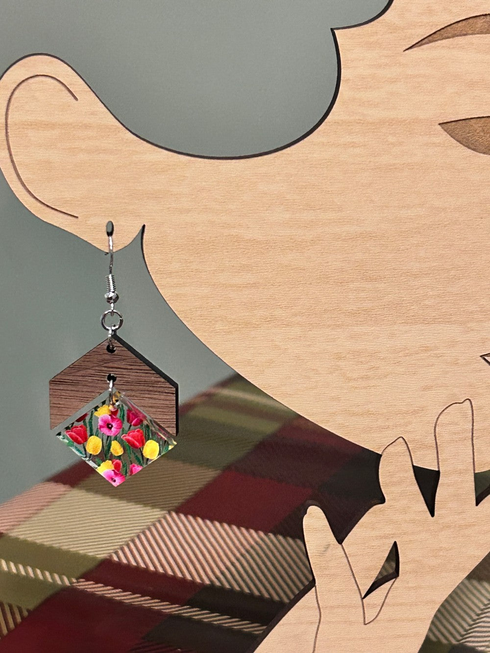 Colorful Tulip Dangle Earrings-Hypoallergenic and Nickel Free|3951