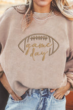 Embroidered Corduroy Sweatshirt|1830
