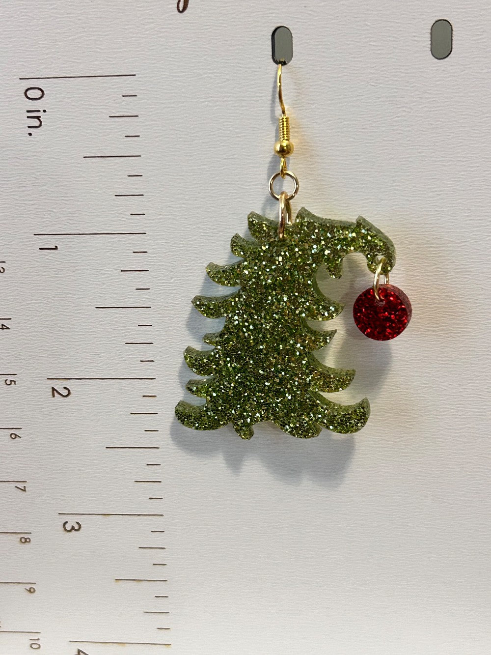 Whimsical Nostalgic Bent Over Christmas Tree Earrings-Hypoallergenic and Nickel Free|3753
