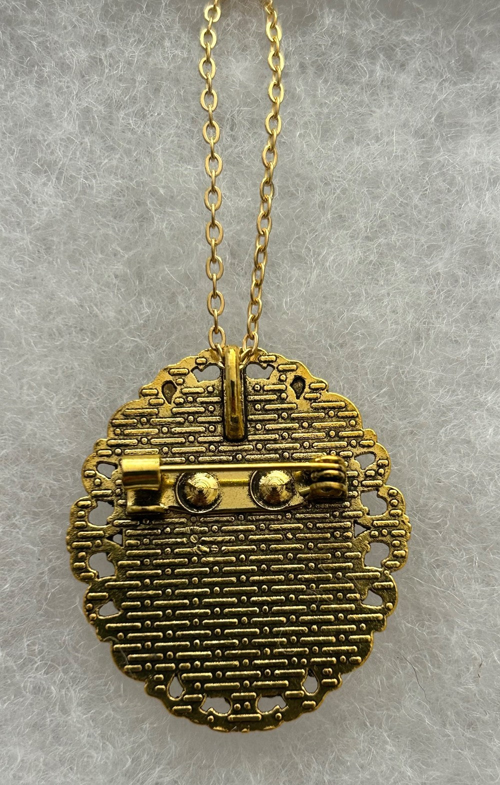 Stained Glass Window Tree Pendant/Brooch~25x18mm size|862