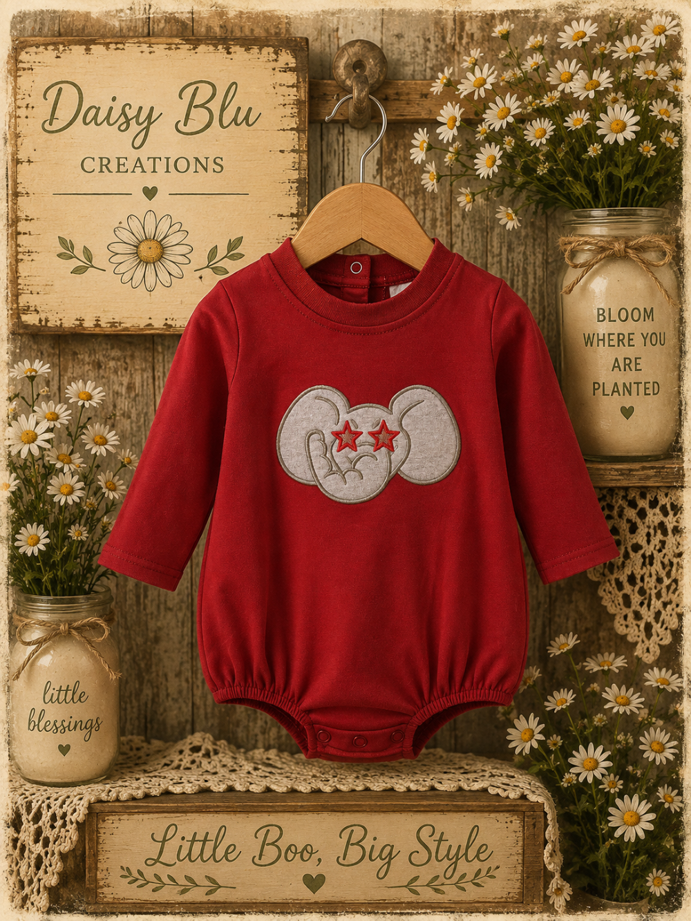 Maroon Elephant Alabama Football Bubble|3688