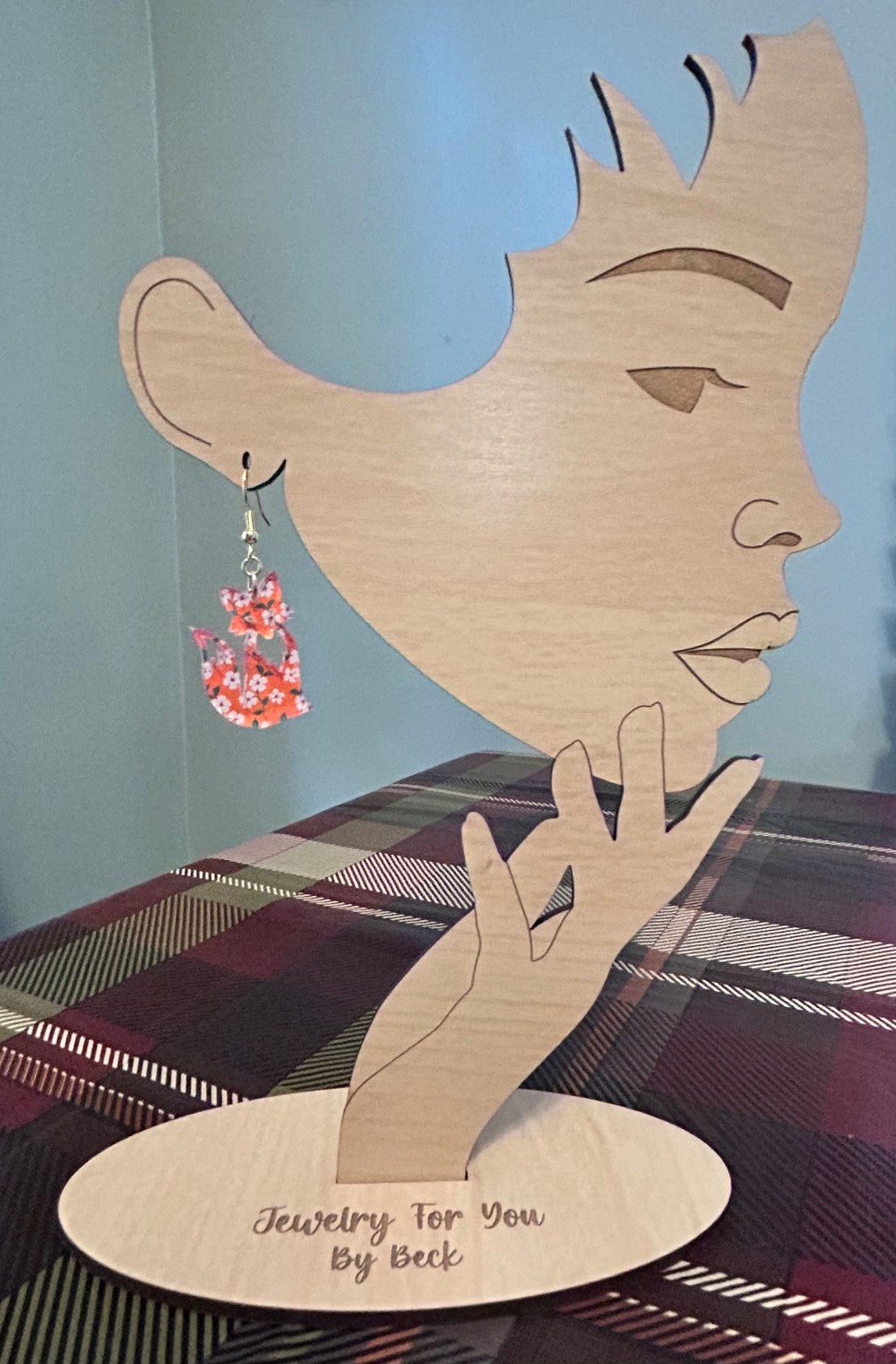 Adorable Orange Floral Fox Earrings-Hypoallergenic and Nickel Fre|3768