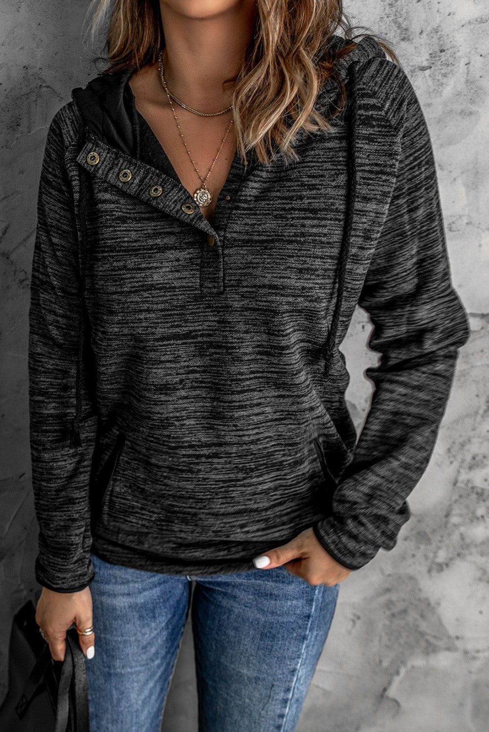 Charcoal Heathered Hoodie|1942