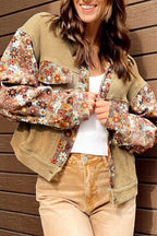 Floral Waffle Knit Jacket|2045