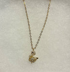 Dainty Swan Pendant Necklace-18” Tarnish Resistant Stainless Steel Chain|3874