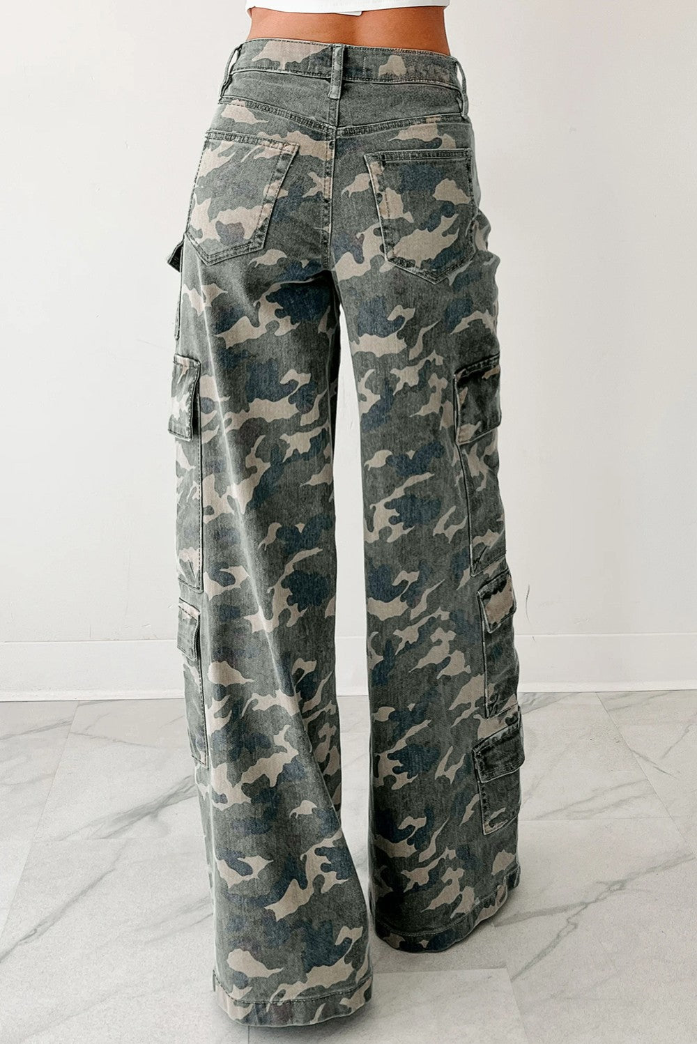 Camo Cargo Pants|1798